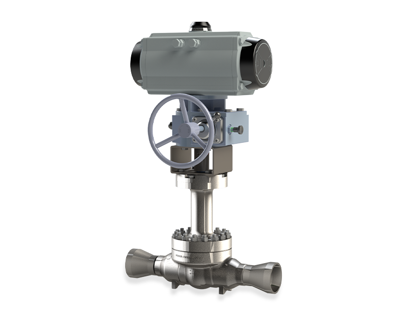 Top entry ball valve for cryogenic applications